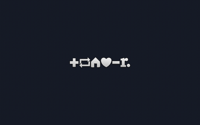 hintergrund tumblr, aufschrift mit symbolen, schwarzer hintergrund und weiße symbole