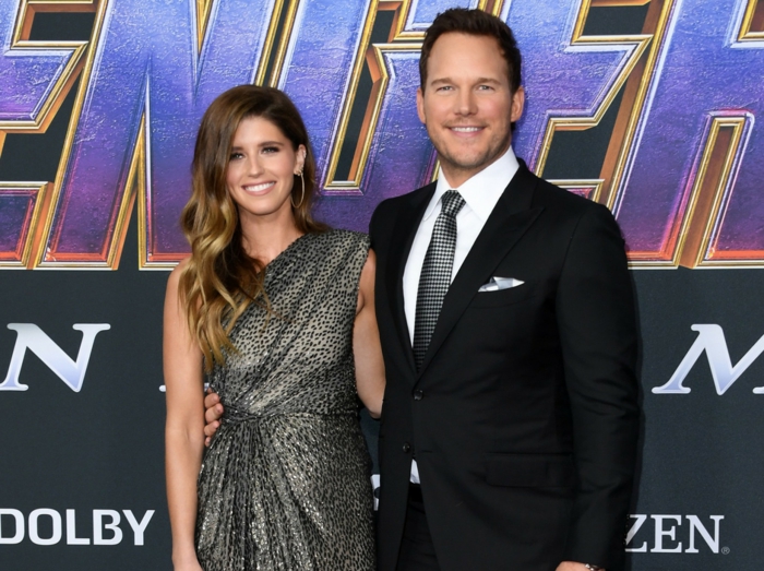 das verlobte Paar erscheint zusammen auf der Premiere von Avengers Endgame, Chris Pratt