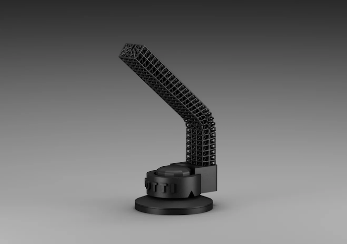 3D gedruckte schwarze geräte für pc gamer, das projekt Uppkoppla von ikea