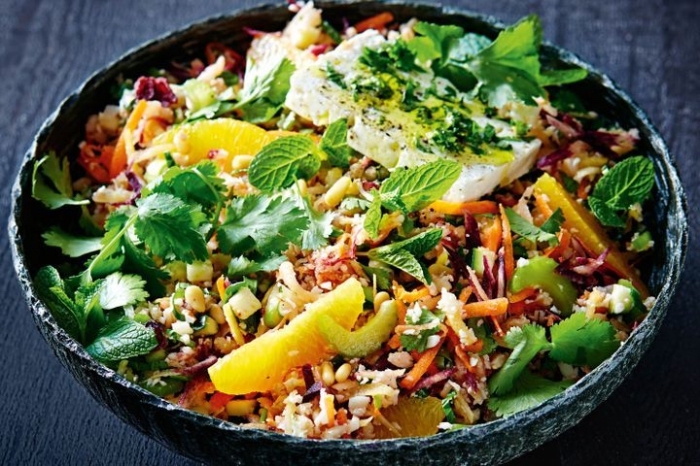 low carb salat mit obst und gemüse, essen ohne kohlenhydrate , low carb diät rezepte