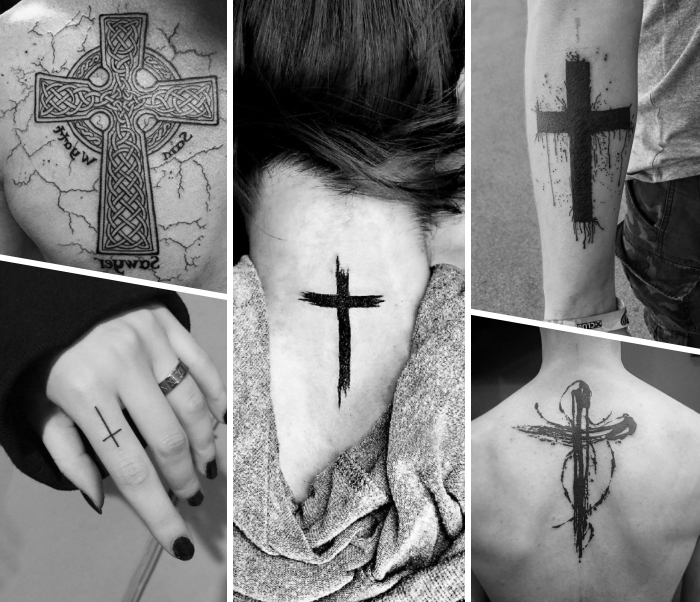 Tattoo kleines mann kreuz Kleines Kreuz