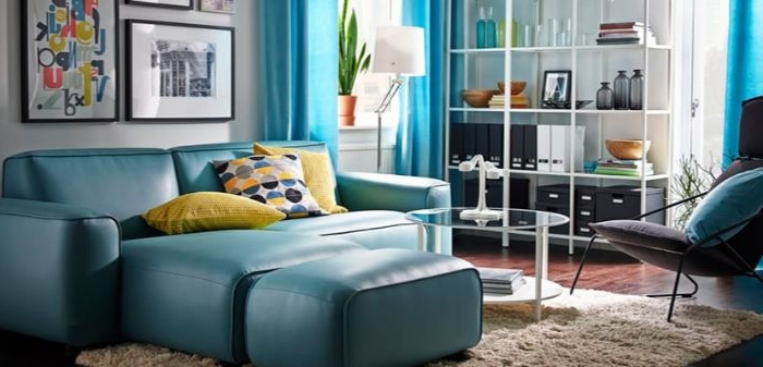 petrol farbe bedeutung, sofa blau grün, deko ideen, regal, wandbilder deko ideen sofa