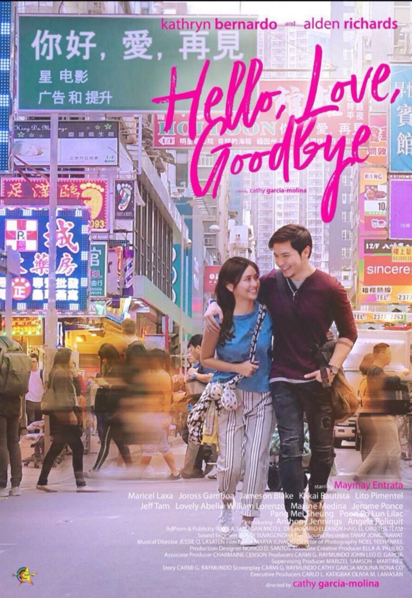 Hallo, Love, Goodbye Joy und Ethan gehen durch Hongkong auf dem Poster Hello, Love, Goodbye