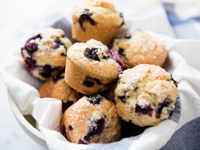 partyrezepte zum vorbereiten, gesunde muffins mit blaubeerne, kindergeburtstag ideen, muffins rezept eifnach und schnell