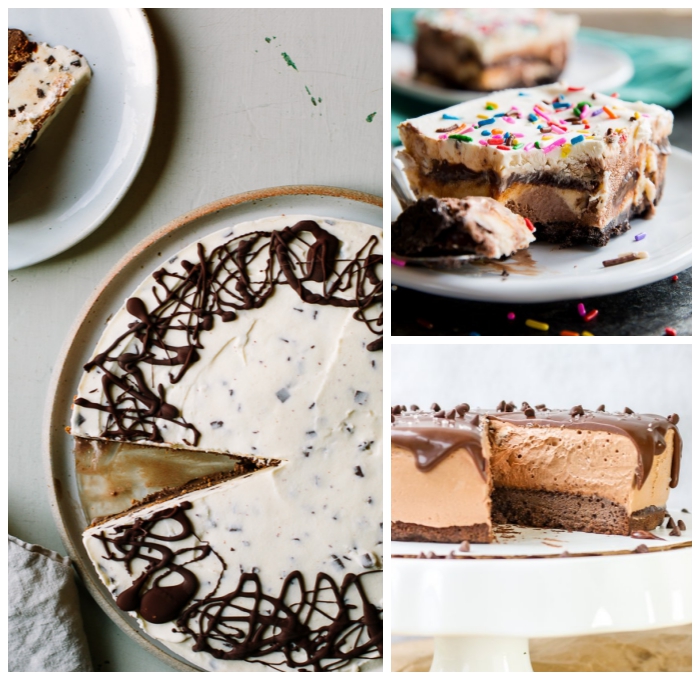 cheesecake mit schokolade, schnelle desserts, torte ohne backen rezepte, nachtisch ideen