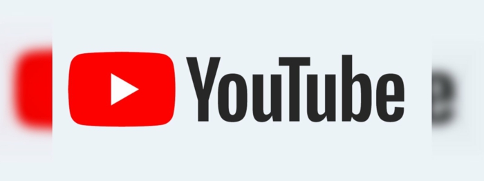 das Logo von YouTube mit Schatten, Urheberrecht in YouTube, das Zeichen der Plattform