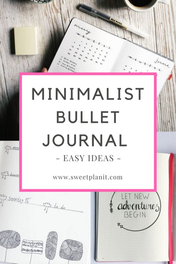 bullet journal key deutsch, minimalismus zu hause, deko ideen für den heft, tagebuch vorlage
