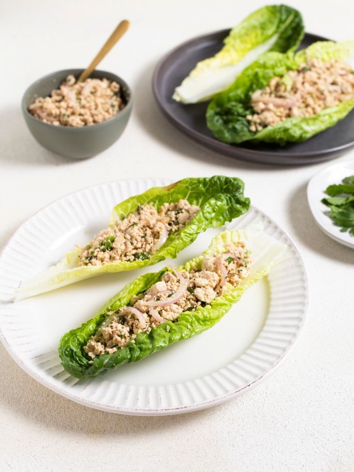 mittagessen vorschläge, grünsalat mit tunfisch speisen zum nachmachen für die keto diät