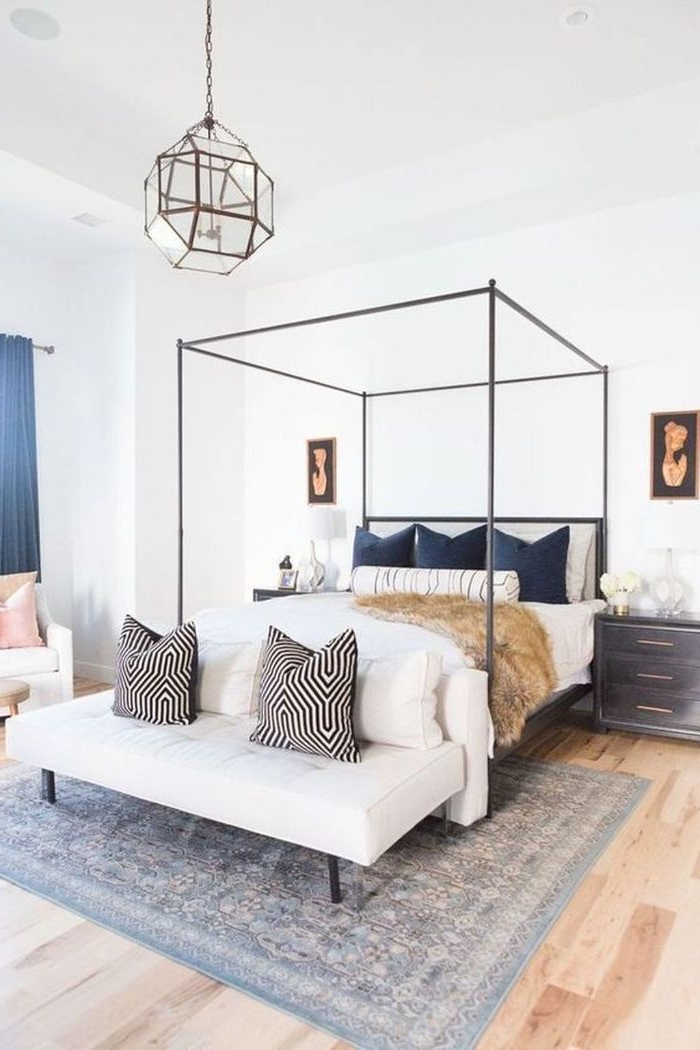 schlafzimmer modern, lampe ideen, design schlafen mit stilvoller umgebung