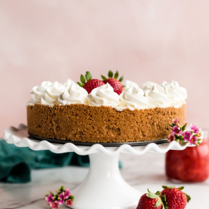 schnelle kuchen ohne backen erdbeerkuchen torte mit keksboden vanillesahne erdbeeren