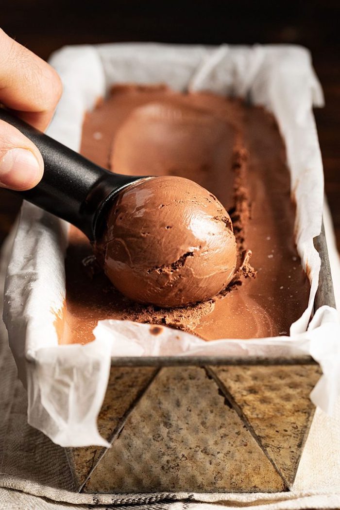 Hausgemachtes Schokoladeneis, schnelle und leichte Rezepte für Eis, Sommer Rezepte 