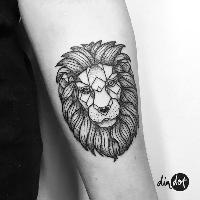 Löwen Tattoo am Unterarm, coole Ideen für Arm Tattoos zum Entlehnen 