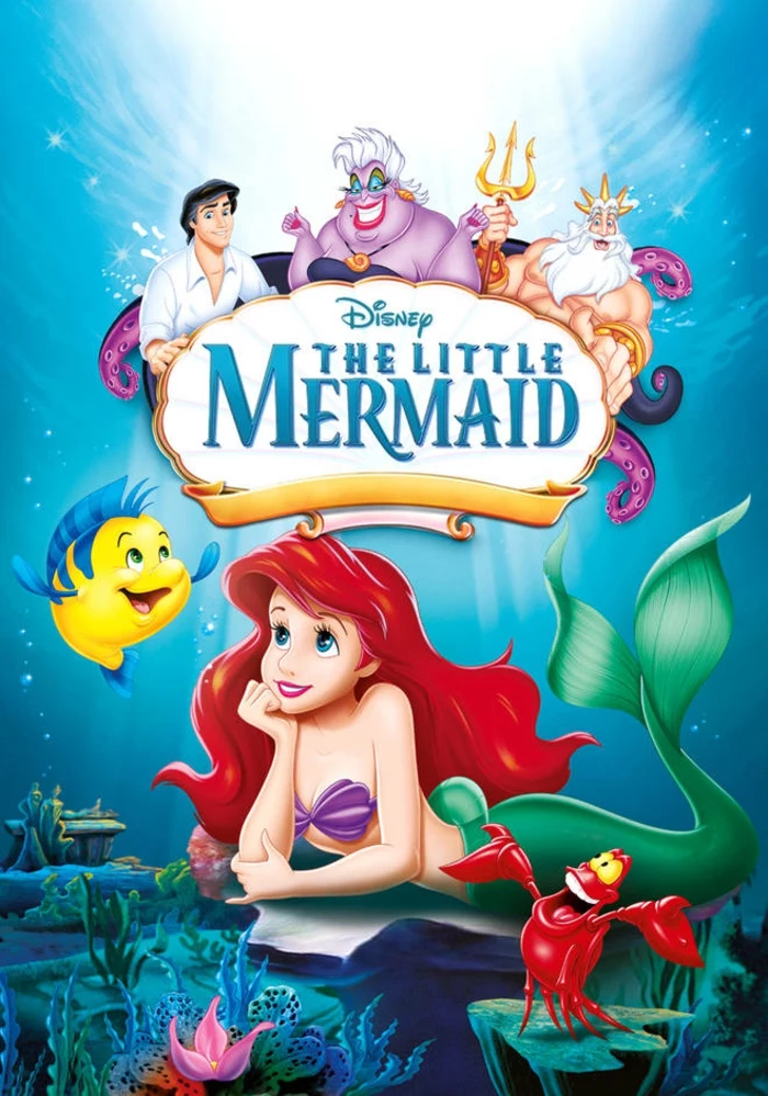 ein Poster von The Little Mermaid von Disney, ein erfolgreicher und beliebter Film