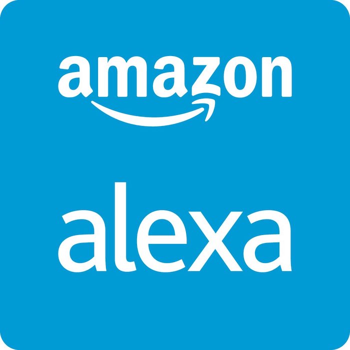 das logo von alexa, die intelligente persönliche sprachassistentin alexa von dem konzern amazon