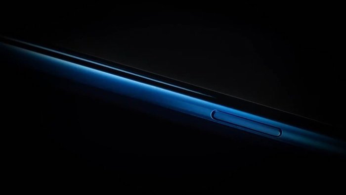 das neie blaue smartphone von dem chinesischen hersteller oneplus. onieplus 7t