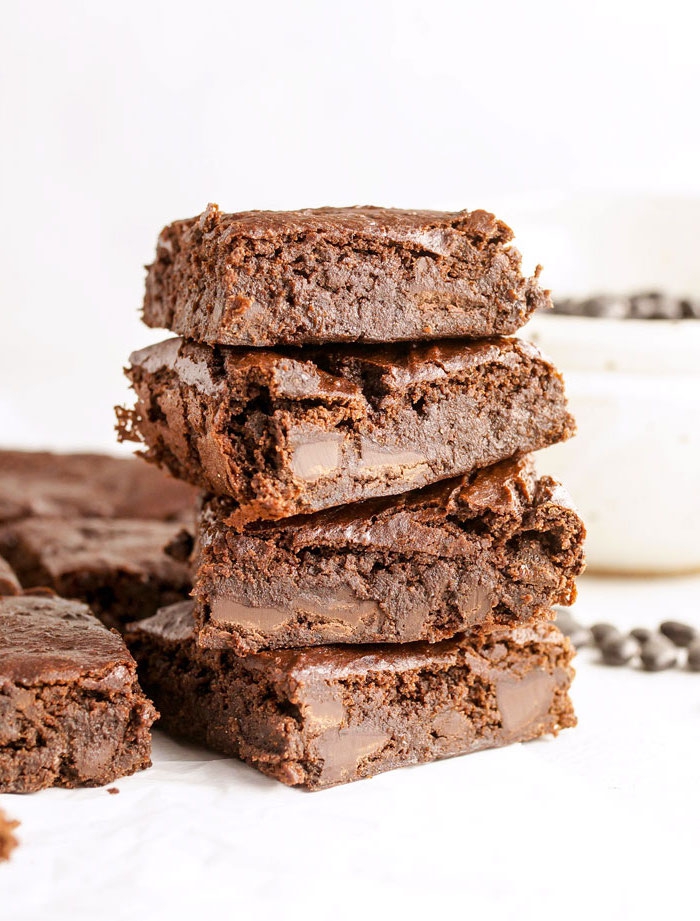saftige brownies rezept, die besten ideen, schokokuchen mit stückchen schokolade