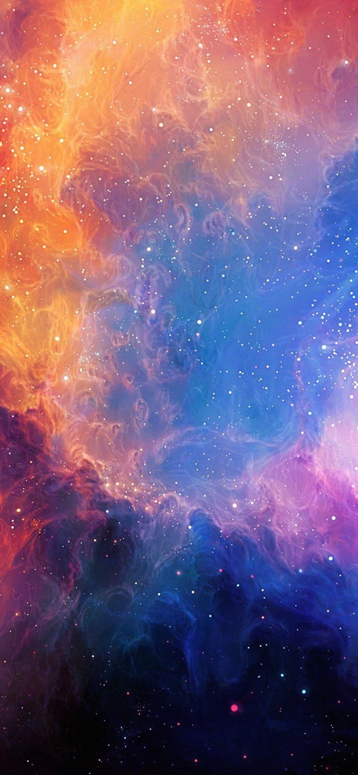 iphone wallpaper, galaxy hintergrundsbild, viele sternen, kosmos, sternenstaub 