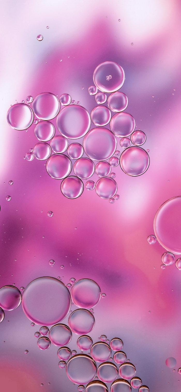 iphone x wallpaper, die besten ideen, rosa bubbles, realitisches foto, blasen