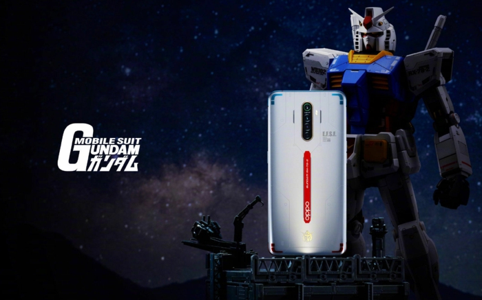 Oppo Smartphone, spezielle Ausgabe für 40 jähriges Jubiläum von Gundam