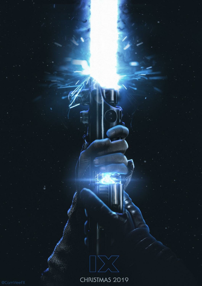 Lichtschwert, zwei Hände, das Ende der Saga, Star Wars: Der Aufstieg Skywalkers