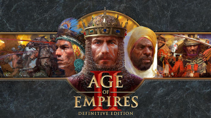 das spiel age of empires, definitive edition, the last khans, viele reiter mit pferden, ein . samurai mit schwert