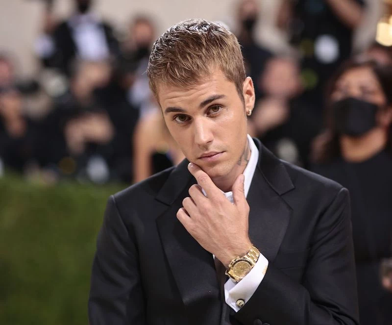 bild von justin bieber bei der met gala 2022