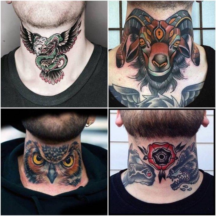 Nacken tattoos männer hals Tattoo Vorschläge
