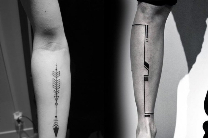 unterarm tattoo mann, die besten ideen, minimalistische tätowierungen für männer