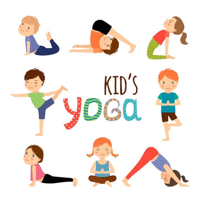 Sport treiben zu Hause, Yoga für Kinder, Yoga Positionen für Anfänger 