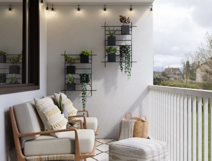 einrichtung minimalistisch moderne balkonmöbel modern balkon ideen