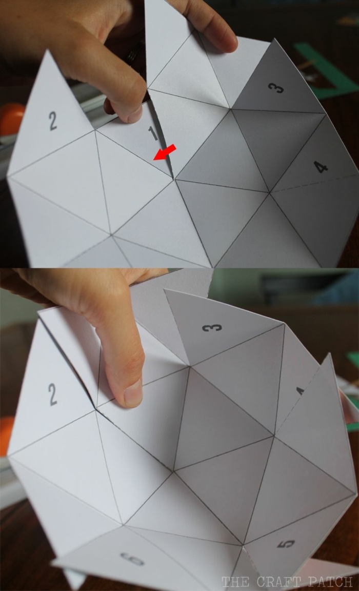 Schritte zum basteln von Schüssel aus Karton, Origami Anleitung zum Ausdrucken, DIY Dekoration
