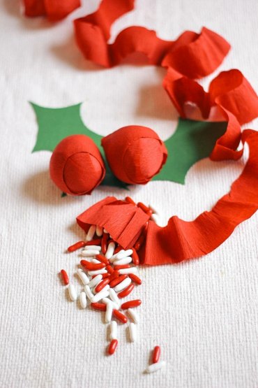 Basteln Mit Krepppapier Weihnachten
