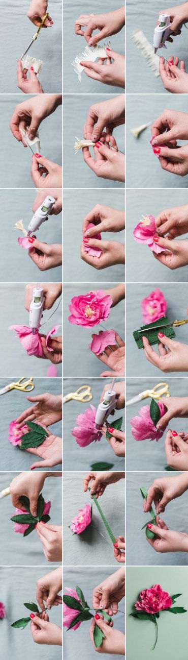 Basteln mit Krepppapier: 79 tolle Ideen