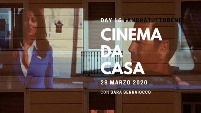 film cinema da casa, ein gebäude mit einem leinwand und film, cinema da casa in italien in der coronavirus pandemie