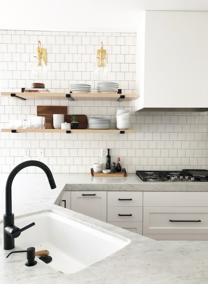Kücheneinrichtung Ideen, Einrichtung mit offenen Regalen, Interior Design Tendenzen 2020