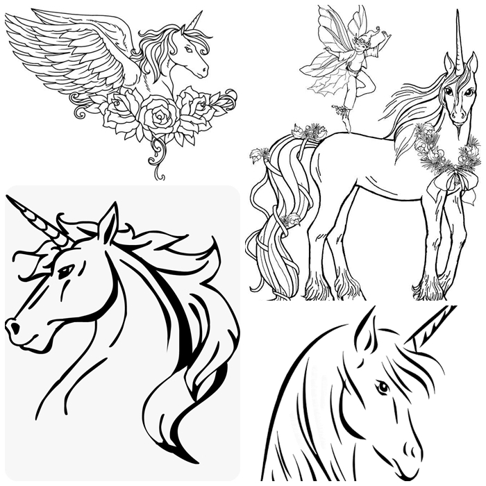 Kleine Einhorn Bilder Zum Ausdrucken / Einhorn Mit Einem