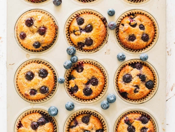 5 schwanger essen leckerer nachtisch gesunde muffins mit blaubeeren und mandelmelh