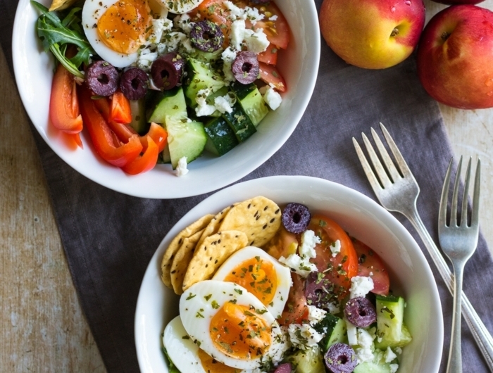 5 schwangerschaft ernährung mittagessen ideen eier paprikas gemüse healthy bowls