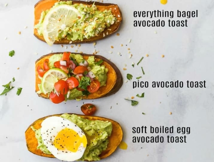 ernährungsplan schwangerschaft frühstücksideen für schwangere damen healthy toasts mit avocado