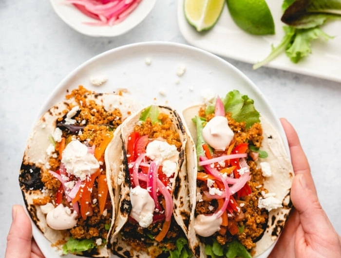 2 schnelle vegetarische gerichte partyessen ideen gesunde tacos ohne fleisch party rezepte