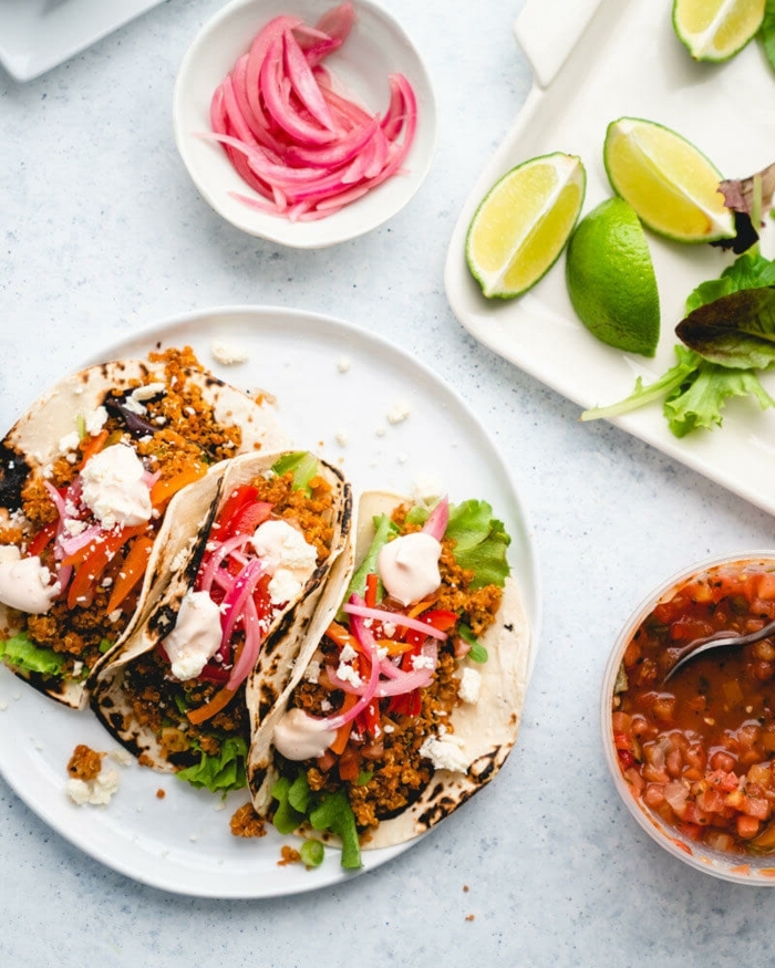 3 vegetarisches essen für gäste gesunde tacos mit gemüse selber machen partyrezepte rezepte für party
