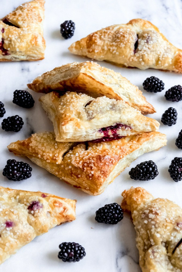 brombeer taschen leckere backideen backen rezepte einfach köstliche desserts zubereiten