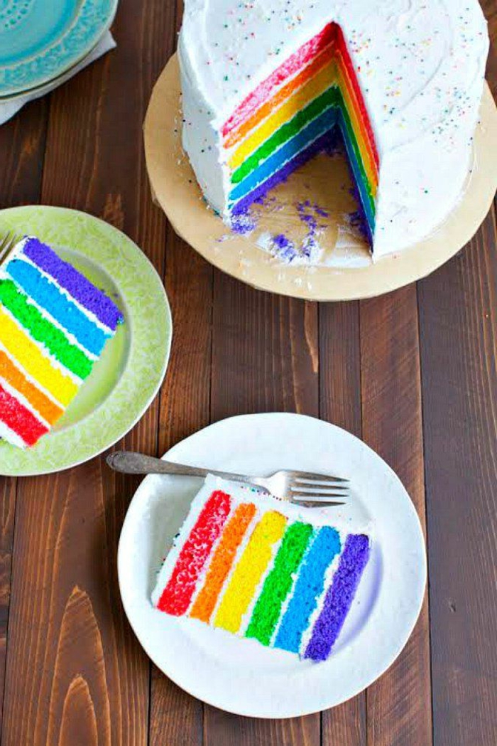 geburtstagsparty ideen regenbogen torte rezept leicht und lecker torten für kindergeburtstag zum selber machen