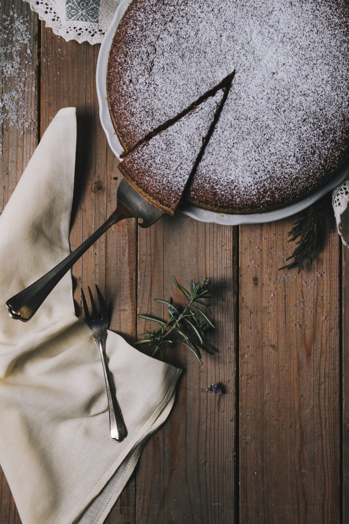 kaffee oder tee rezepte sonntagkuchen heute schokoladenkuchen mit puderzucker mit wenigen zutaten backen