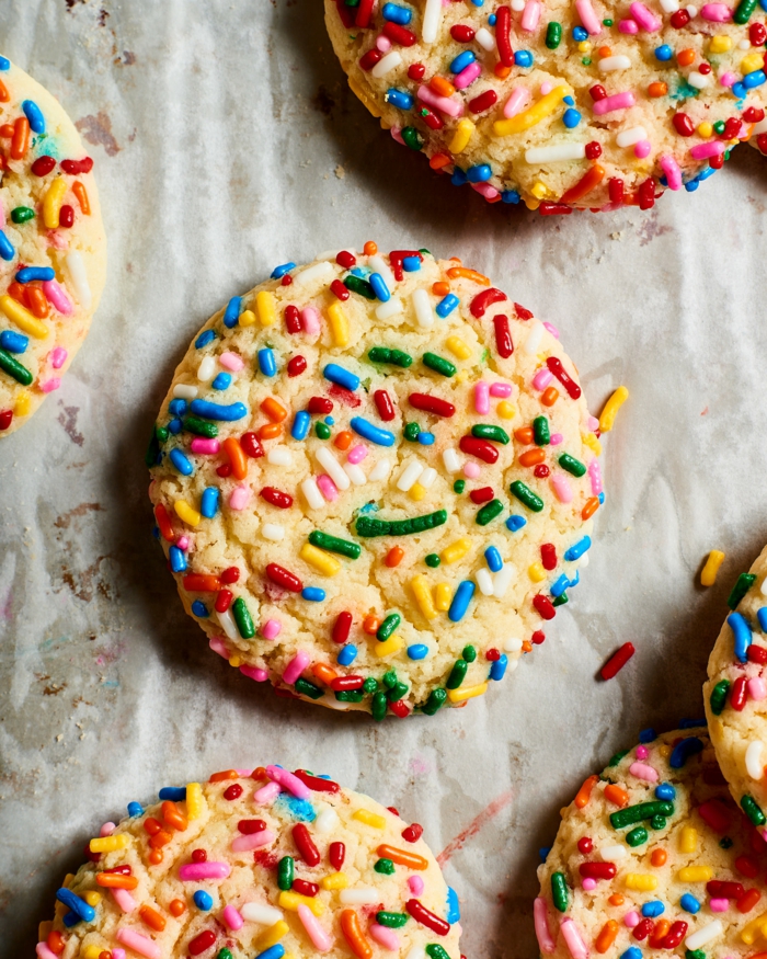 leckere plätzchen schnelle kekse wenig zutaten baken rezepte einfach funfetti kekse