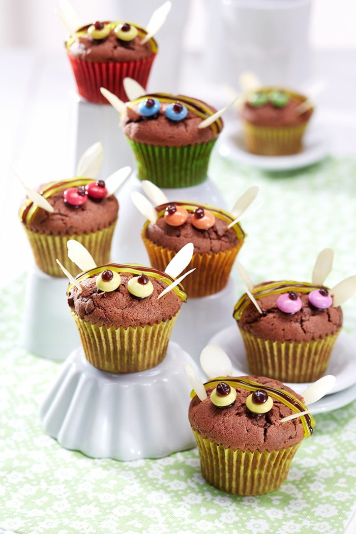 monster muffins mit schokolade lustige muffins für kindergeburtstag backen für kinder leckere rezepte
