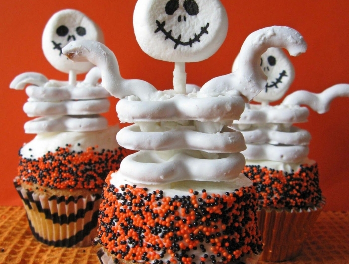 muffins für kinder weiße gespenster cupcakes lustige muffins für kindergeburtstag party desserts ideen rezepte