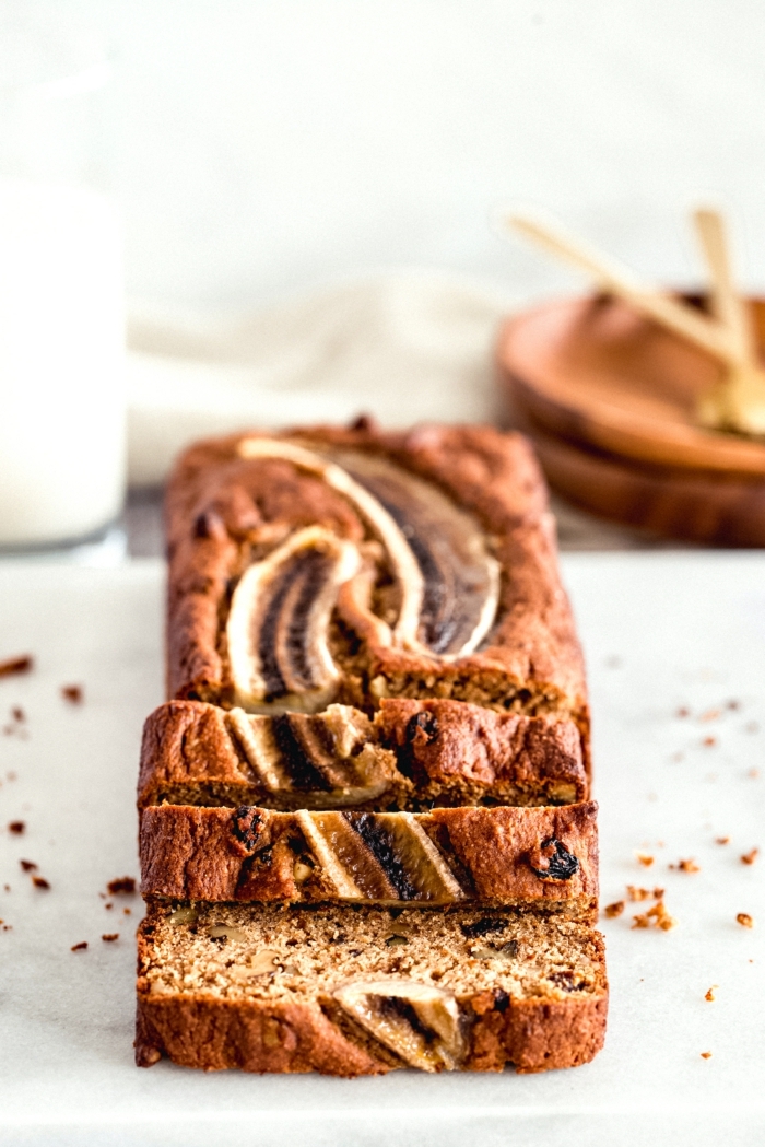 vegan banana bread brot selber backen backrezepte einfach und schnell bananenkuchen