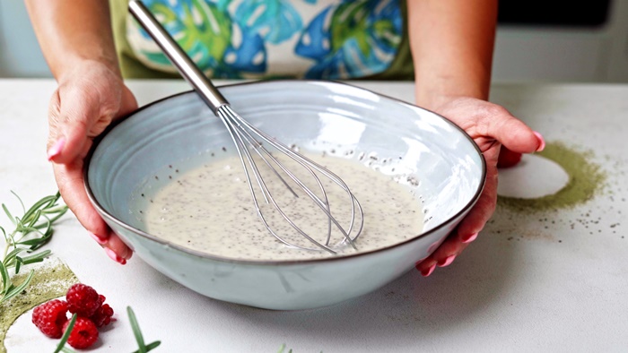 veganer chia pudding selber machen einfache zubereitung schritt für schritt leckerer nachtisch mit kokosmilch