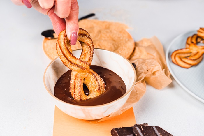 churros rezept mit schokolade leckere gebäcke picknick essen ideen